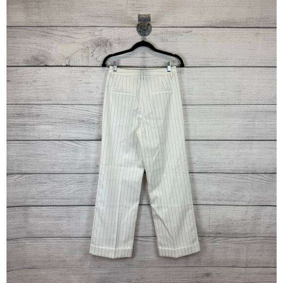 ARAKII Elegant White Striped Straight Leg Pants - Picture 8 of 13